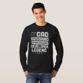 Dad Husband Artificial Intelligence Developer Lege T-Shirt (Vorne ganz)