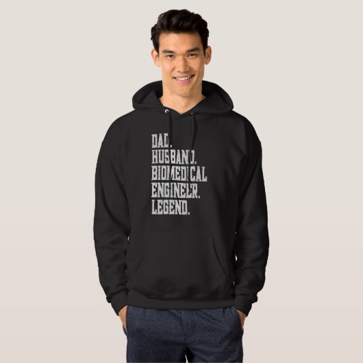 Dad Husband Biomedical engineer Legend Hoodie (Vorne ganz)