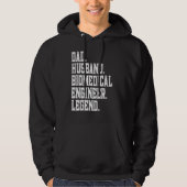 Dad Husband Biomedical engineer Legend Hoodie (Vorderseite)