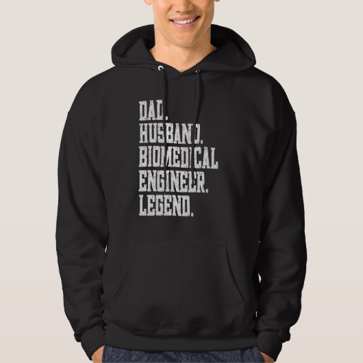 Dad Husband Biomedical engineer Legend Hoodie (Vorderseite)