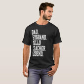 Dad Husband Cello Teacher Legend T-Shirt (Vorne ganz)