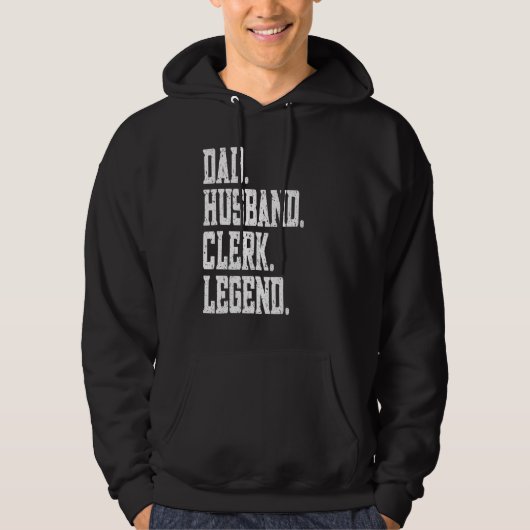 Dad Husband Clinical psychologist Legend Hoodie (Vorderseite)