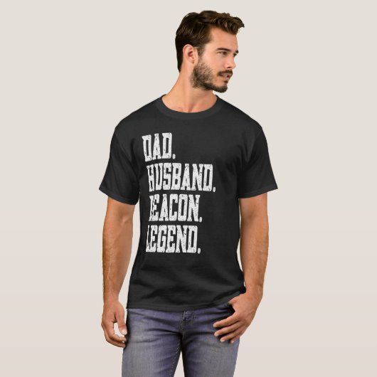 Dad Husband Deacon Legend T-Shirt (Vorne ganz)