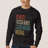Dad Husband Elevator Maintainer Hero Sweatshirt (Vorderseite)