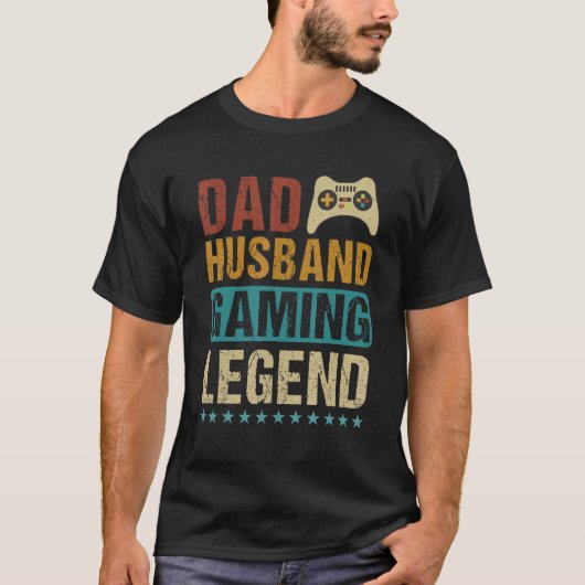 Dad Husband Gaming Legend T-Shirt (Vorderseite)