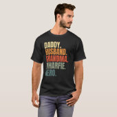 Dad husband grandpa wharfie legend dockworker long T-Shirt (Vorne ganz)
