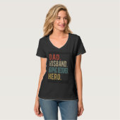 Dad Husband Graphic Designer Hero T-Shirt (Vorderseite Vollansicht)