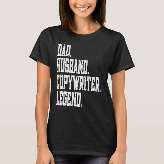 Dad Husband writer Legend T-Shirt (Vorderseite)
