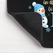 Dad In A Winter Onederland Birthday Boy Girl Cute  Mousepad (Ecke)