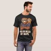 Dad in Need of Naps Daddy Hard Work Father Dedicat T-Shirt (Vorne ganz)