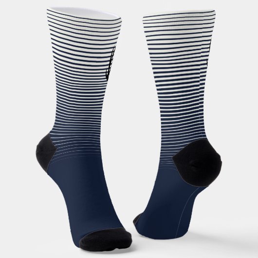 Dad Initial Socks Deer Antlers Crew Socks Socken (Gewinkelt)