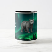 Dad Is Mentor, Guide, Strength & Heart Bear Mug Zweifarbige Tasse (Mittel)