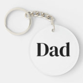 Dad Is Mentor, Guide, Strength & Heart Keychain Schlüsselanhänger (Vorderseite)