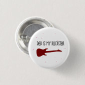 Dad is my rockstar button (Vorne & Hinten)