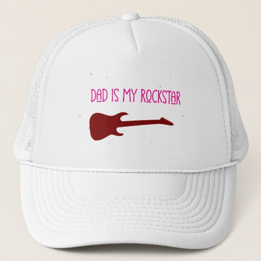 Dad is my rockstar truckerkappe (Vorderseite)
