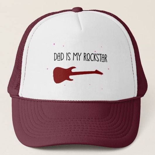 Dad is my rockstar truckerkappe (Vorderseite)