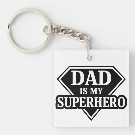 Dad is my superhero schlüsselanhänger (Vorderseite)