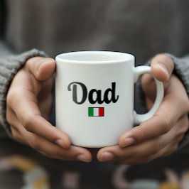 Dad Italian Flag Mug Kaffeetasse