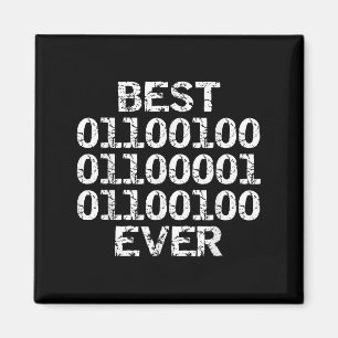 Dad jemals in Binärcode Software-Entwickler Vater Magnet