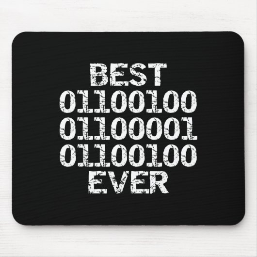 Dad jemals in Binärcode Software-Entwickler Vater  Mousepad (Vorne)