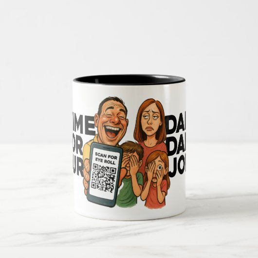 Dad Joke Coffee Mug - A New Dad Joke Every Day Zweifarbige Tasse (Mittel)