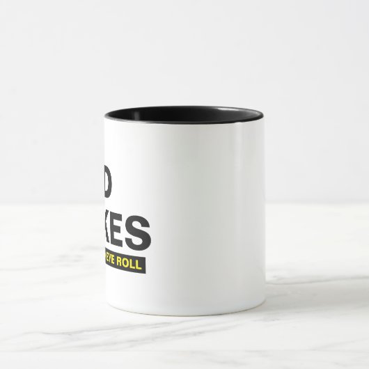 Dad Jokes Mug Funny Slogan Humor Gift Tasse (Zentrum)