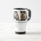 DAD Letter Photo Collage Reisebecher (VorderseiteRechts)