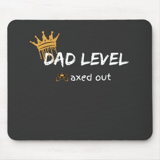 Dad Level Maxed Out Retro Gamer Art Mousepad (Vorne)