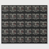 Dad Level Unlocked 2026 Soon to Be Gamer Daddy Geschenkpapier (Flach)