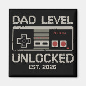 Dad Level Unlocked 2026 Soon to Be Gamer Daddy Magnet (Vorne)