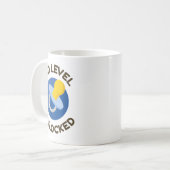 Dad Level Unlocked New Daddy Gifting Ideas Kaffeetasse (Vorderseite Links)
