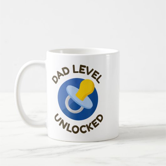 Dad Level Unlocked New Daddy Gifting Ideas Kaffeetasse (Links)