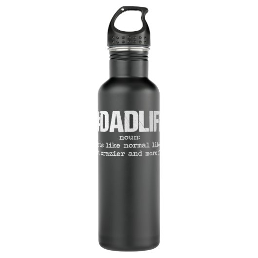 Dad Life Funny Definition For Men And Father Day Edelstahlflasche (Vorderseite)