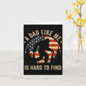 Dad Like Me Is Hard To Find Bigfoot Usa Flag Funny Karte (Gelbe Blume)