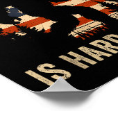 Dad Like Me Is Hard To Find Bigfoot Usa Flag Funny Poster (Ecke)