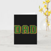 Dad Logo Clic Bold Font Fathers Day Irish Dad P Gr Karte (Gelbe Blume)
