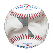 Dad Love You to the Centerfield and Back Photo Baseball (Vorderseite)