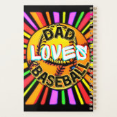 DAD LOVES BASEBALL PLANER (Rückseite)