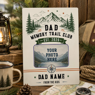 Dad Memory Trail Club Vatertag-Foto Fotoplatte