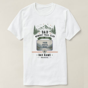 Dad Memory Trail Club Vatertag-Foto T-Shirt