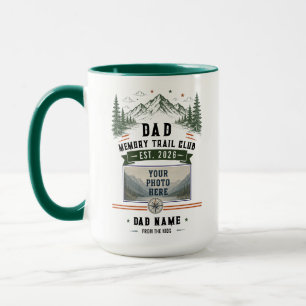 Dad Memory Trail Club Vatertag-Foto Tasse