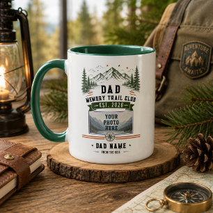Dad Memory Trail Club Vatertag-Foto Tasse