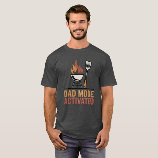 Dad Mode Activated | BBQ King Joke T-Shirt (Vorne ganz)