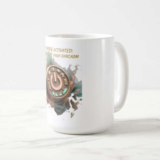 Dad Mode Activated T Shirt, Funny Dad Gift Kaffeetasse (VorderseiteRechts)