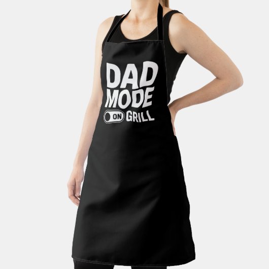 Dad Mode Grill On Funny BBQ Dad Quote Schürze (InSitu)