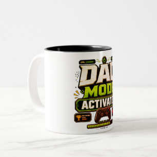 Dad-Modus aktiviert Lustiges Gaming-Dad Vatertag Zweifarbige Tasse