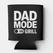 Dad-Modus Grill an BBQ Humor Dosenkühler (Rückseite)