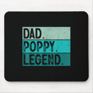 Dad Mohn Legende - Vintage abgenutzt fett Mohn G Mousepad