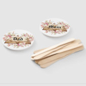 Dad & Mom Fairytale Book Flowers Rose Baby Shower Fächer (Non-assembled)