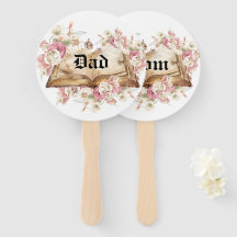 Dad & Mom Fairytale Book Flowers Rose Baby Shower